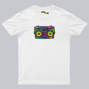 Colorful Radio White T-shirt